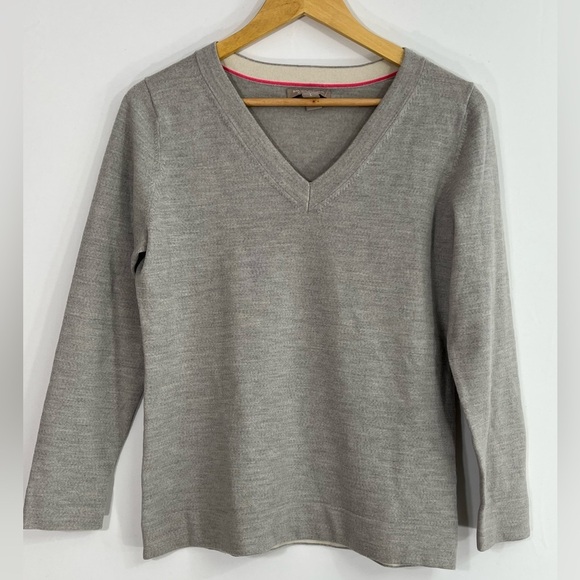 Banana Republic Sweaters - Banana Republic Extra Fine Merino Wool Blend Women's Medium V Neck Gray Sweater